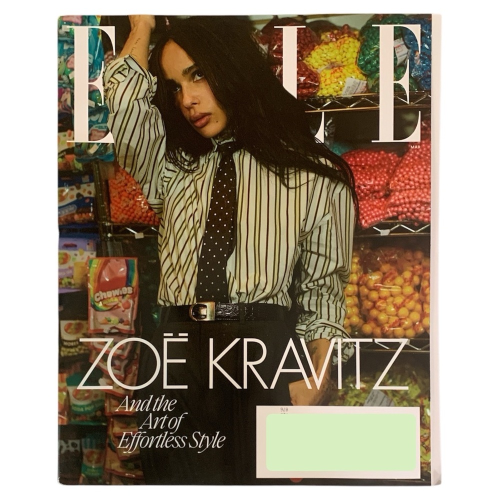 Elle Magazine March 2025 Zoe Kravitz And The Art Of Endless Style